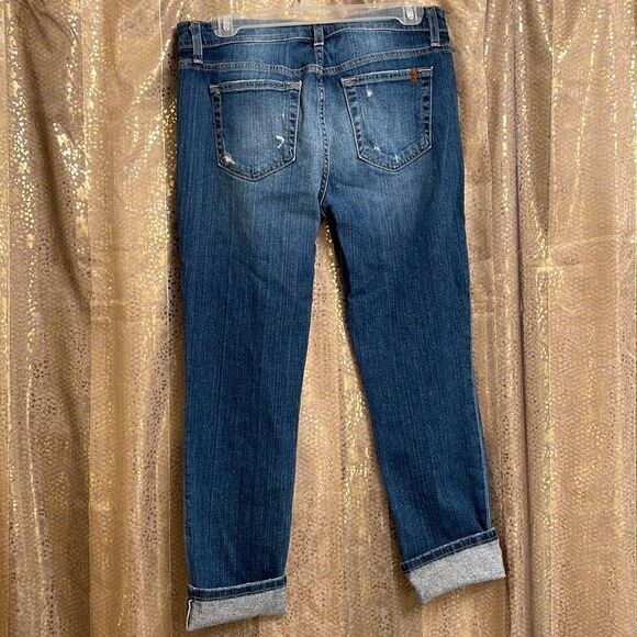 Joe’s Jeans Keagan blue high rise ankle length distressed skinny jeans, size 30 - Picture 5 of 10